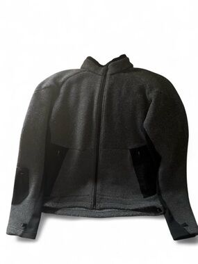 Vintage Columbia Grey/Black Full-Zip Fleece Jacket Sz XL
